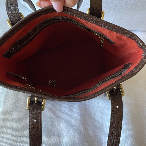 Authentic Louis Vuitton Damier Ebene Bucket Marais Shoulder Bag Purse Brown - Picture 4 of 16